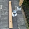 Recinzione da Giardino in Legno 6 Pali 80 cm con Corda di Anteprima dell’immagine prodotto 2