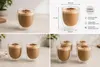 4er Set Doppelwandige Thermogläser 300 ml – Latte Macchiato Produktbild-Vorschau 3