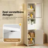 HOKEEPER Armoire haute de salle de bain blanche – Armoire Voir les images du produit 5