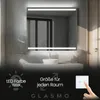 Badspiegel mit LED Beleuchtung 110x90 cm Lucy - Horizontal Produktbild-Vorschau 1