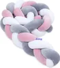 Mix Pink - Geflochtene Bettschlange Bettumrandung für Produktbild-Vorschau 3