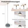 Deckenleuchte, Deckenlampe aus Metall, Pendelleuchte mit Produktbild-Vorschau 4