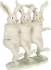 Clayre & Eef Figur Kaninchen 16x9x19 cm Weiß Kunststoff Produktbild-Vorschau 2