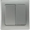 DELPHI Serien-Schalter 2-fach 250V/ 10A inkl. Rahmen UP Produktbild-Vorschau 1