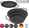 Coolinato setaccio pieghevole in platino e silicone 24 cm Anteprima dell’immagine prodotto 1