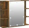 zrkadlová skrinka vidaXL s LED diódou Smoked Oak 70x16,5x60 Náhľad obrázku produktu 2