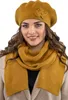 Vivisence damen baskenmütze eleganter wintermütze und schal Produktbild-Vorschau 1