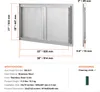 SucceBuy Porte d'accès au barbecue, 914 x 534 mm, double Voir les images du produit 7
