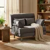 Fauteuil-lit pliable gain de place en velours Deborah Twin Voir les images du produit 2