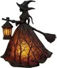 Halloween Hexenlampe, gotische Hexenhut Nachtlampe, warmes Produktbild-Vorschau 1