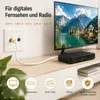 8 m Antennenkabel für TV Kabelfernsehen HD 4K 135dB Koaxial Produktbild-Vorschau 6
