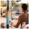NovaTerra Solardusche 60L schwarz/silber inkl. Bodenelement Produktbild-Vorschau 3