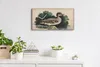 Leinwand Uhr Küche Wohnzimmer Bild 60x30 Vögel Wild Tiere Produktbild-Vorschau 3