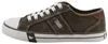 Das Bild zeigt einen Freizeitschuh in der Farbe Khaki der aus einem robusten Material gefertigt ist. Der Schuh ist von der Seite zu sehen und hat ein sportliches Design mit einer auffälligen Sohle. Produktbild-Vorschau