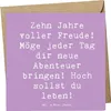 Mr. & Mrs. Panda Klappkarte Spruch 10. Geburtstag Freude - Produktbild-Vorschau 1