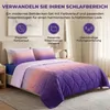 Sleep Comfy Sommerbettdecke 240x220 cm Grün mit Kissenbezug Produktbild-Vorschau 10