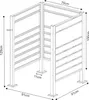 Ohradník na odpadkové koše "Uusikaupunki" ocel 120 x 91 x Náhled obrázku produktu 4