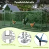 Pollaio Recinto all'aperto Argento 3x1x1,5 m con serratura Anteprima dell’immagine prodotto 3