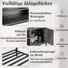 COSTWAY Armoire bar avec casiers à vin et étagères, armoire Voir les images du produit 3