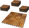 BigDean 33er Pack Holzfliesen für Balkon 30x30 cm - 3 Produktbild-Vorschau 1