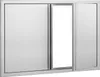 A stainless steel grill access door is shown, with one door slightly ajar. Anteprima dell’immagine prodotto