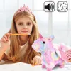 Interaktywny koń jednorożec chodzi wydaje dźwięki smycz + Podgląd zdjęcia produktu 7