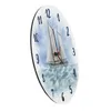 Segelschiff Wasserfarbenoptik Wanduhr aus Alu Produktbild-Vorschau 6