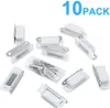 Intirilife 10x Magnetschnäpper in WEISS – Magnetischer Produktbild-Vorschau 2