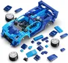 CADA Construction Blocks Racing Car Blue C51073W 25662 Voir les images du produit 5