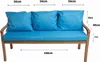 Cuscini per panchina da giardino Blu| Seduta 160x60x7 + Anteprima dell’immagine prodotto 3