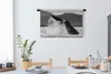 MuchoWow® Wandteppich Wandbehang Wal - Wasser - Schwarz - Produktbild-Vorschau 3