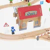 Holzeisenbahn Eisenbahn Kinder Zug Spielzeug 89 Teile mit Produktbild-Vorschau 15