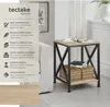 Table d’appoint CARLTON 40,5x40,5x52,5cm - Bois clair Voir les images du produit 2