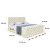 ALTDECOR Boxspringbett mit Fußteil, H4 Matratze und Topper Produktbild-Vorschau 6