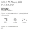 Pojemnik na śmieci Hailo 3301621 Allegro 270, wkład w Podgląd zdjęcia produktu 12