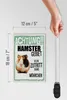 Holzschild Spruch 12x18 cm Tiere Achtung Hamster Gebiet Produktbild-Vorschau 6