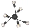 Globo Lighting Plafonnier en métal noir, 6x E14 Voir les images du produit 8