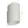 Kinkiet SLICE WL biały 1xG9x40W metal wym:14,2x8x9,2cm IP20 Podgląd zdjęcia produktu 4