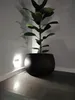 Obal na květináč BETON BOWL 2v1 plastový matný šedý Náhled obrázku produktu 11