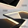 ZMH lampa sufitowa LED do salonu - ściemnialna 48CM czarna Podgląd zdjęcia produktu 5