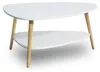Table basse moderne, étagère, pieds en bois, ModernHome Voir les images du produit 1