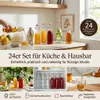 gouveo 24er Set Glasflasche 250 ml rund mit Bügelverschluss Produktbild-Vorschau 2