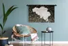 MuchoWow® Wandteppich Wandbehang Karte - Belgien - Punkte Produktbild-Vorschau 5