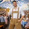 Pantaloni corti in pelle tradizionali da uomo PAULGOS - HK1 Anteprima dell’immagine prodotto 11