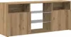 vidaXL TV skrinka s LED osvetlením Artisan dub 120x30x50 cm Náhľad obrázku produktu 3