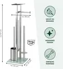 eluno Stand WC-Garnitur 4in1, WC-Bürste, Rollenhalter und Produktbild-Vorschau 7
