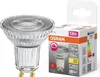 A product shot of an OSRAM LED light bulb and its packaging. Náhľad obrázku produktu