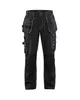A pair of black work pants with multiple pockets. Produktbild-Vorschau