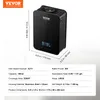 A black VEVOR brand aroma diffuser is shown with dimensions and specifications listed below. Voir les images du produit
