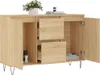vidaXL Sideboard Sonoma-Eiche 101,5x35x70 cm Holzwerkstoff Produktbild-Vorschau 4